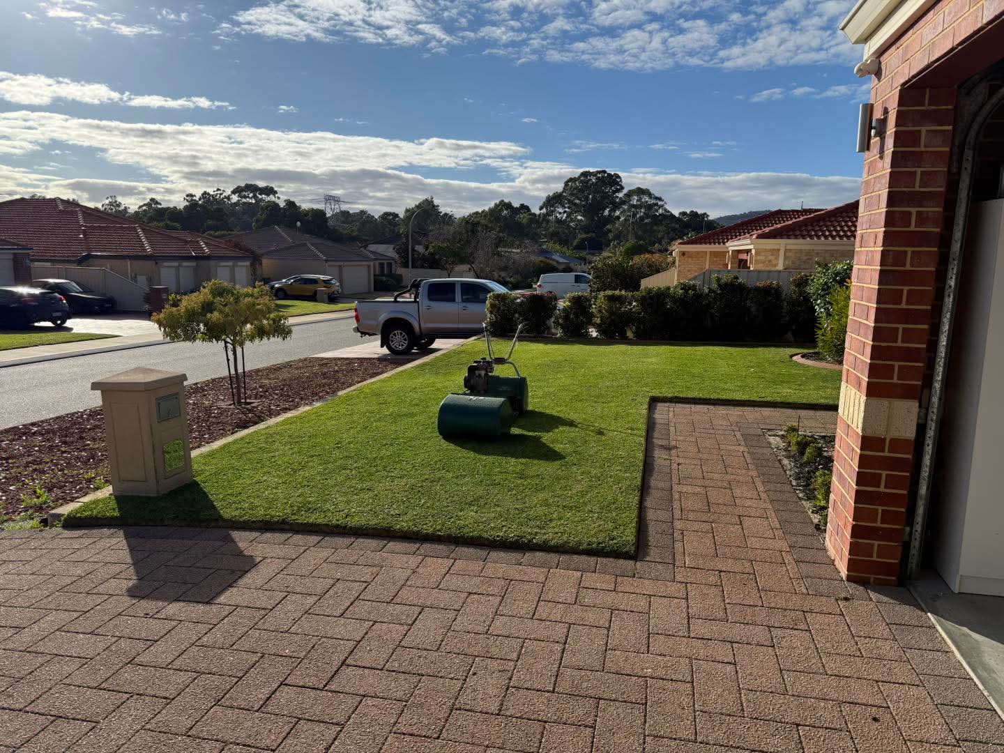 Reel-Mowed Lawn Stripes